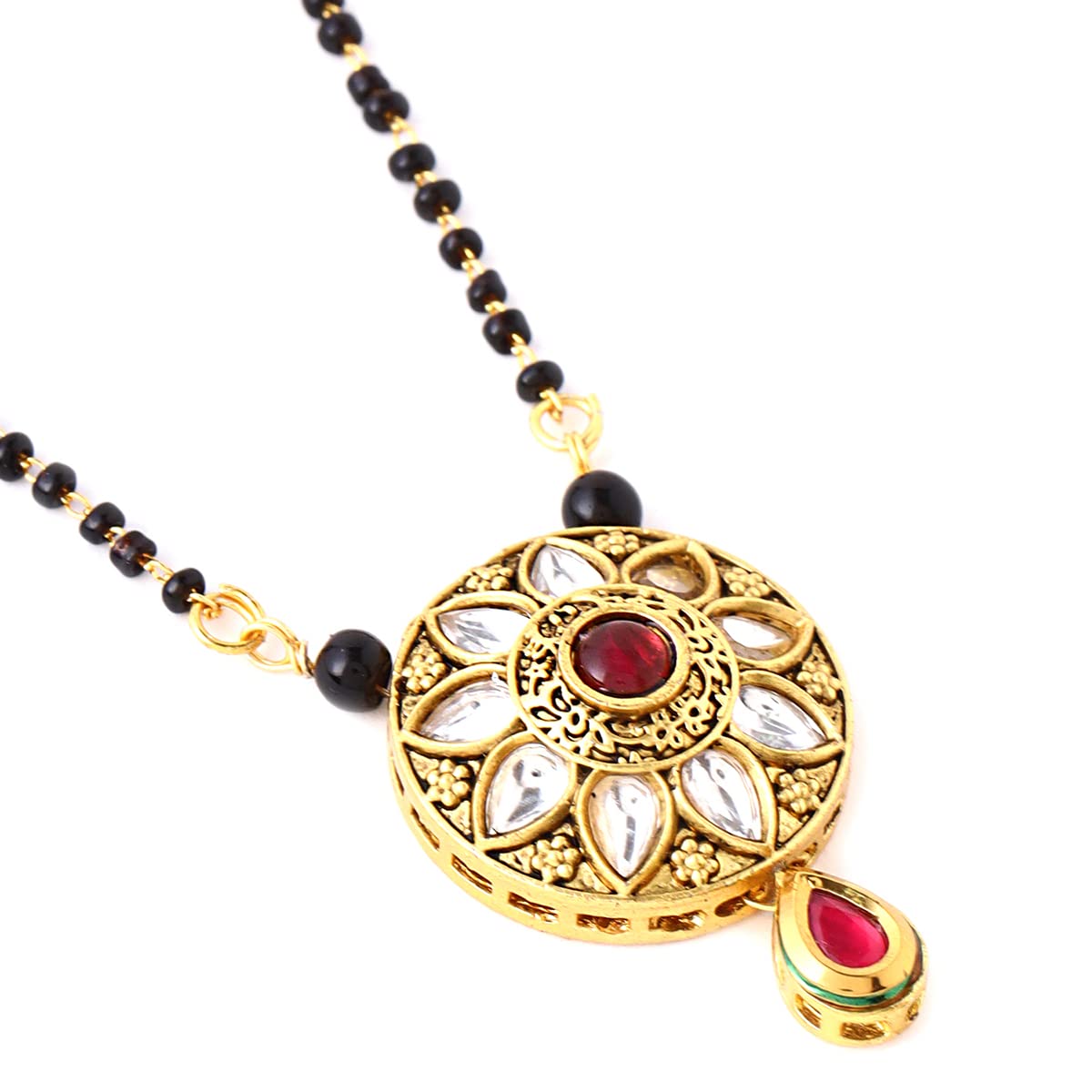 Traditional Plated Circle Charm Mangalsutra, Women's